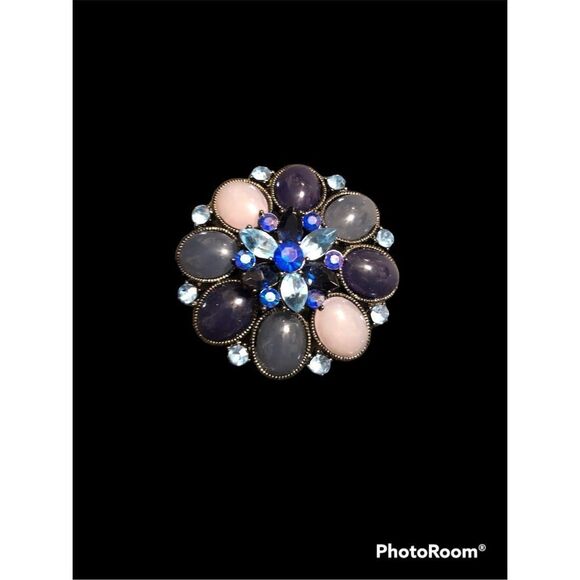 Blue Stones Broach   - Picture 2 of 5
